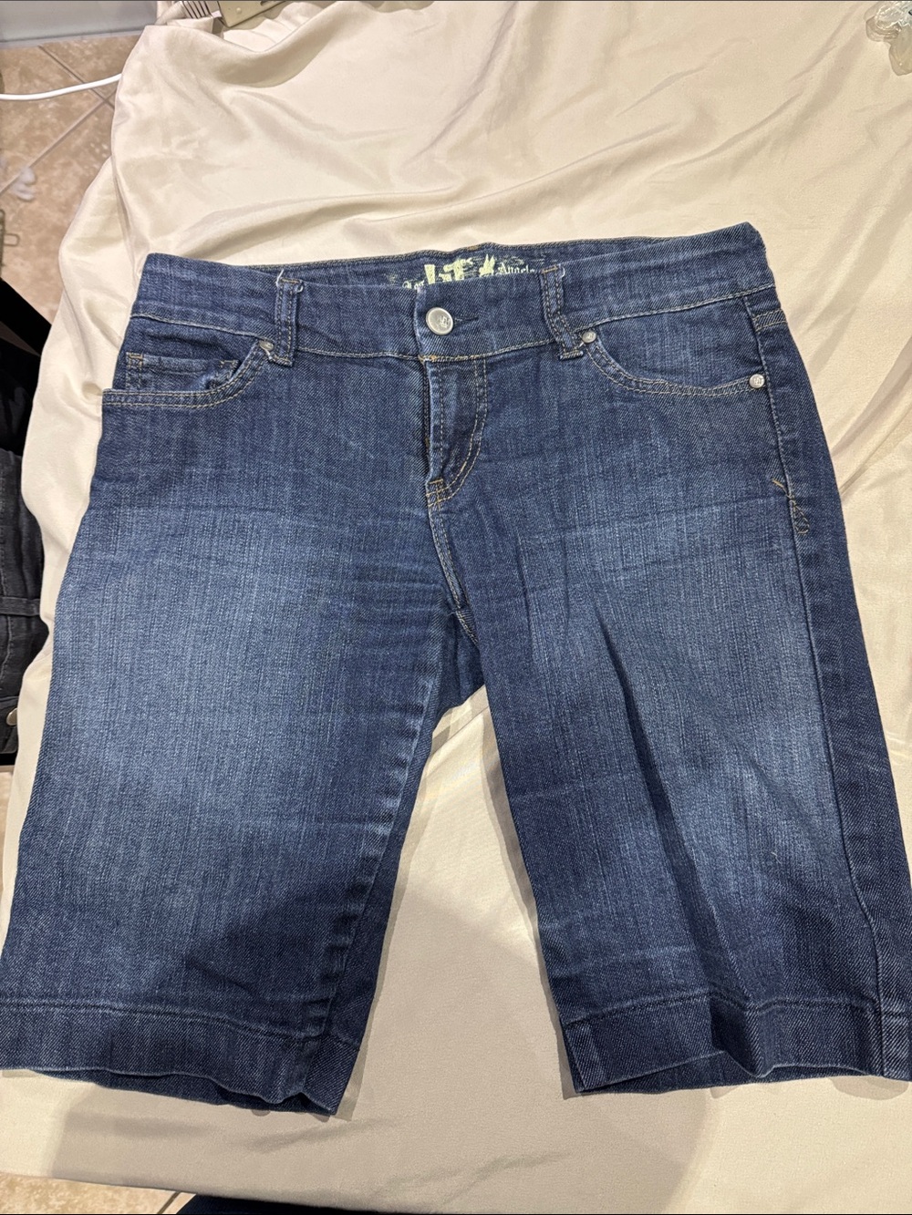 Dark Blue Women's Jean Bermuda Shorts